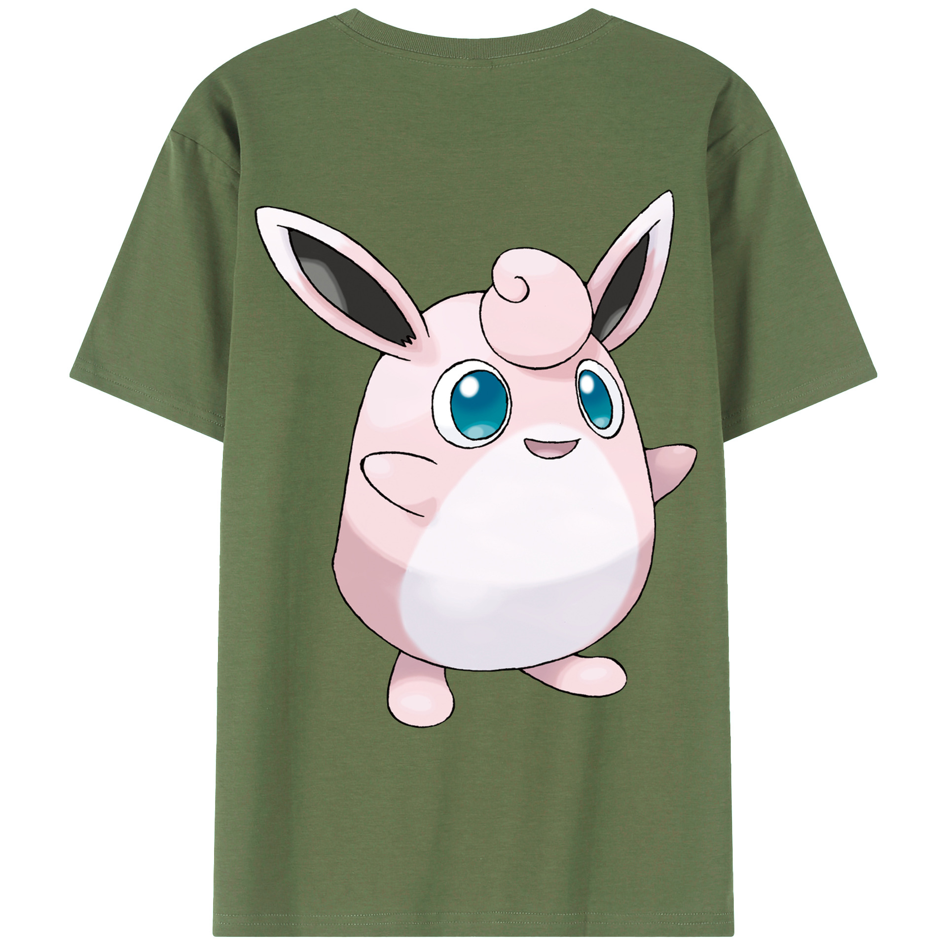 （画像用） ポケットモンスター Pokémon 綿100％ メンズ半袖Tシャツ（バックプリント） 通気性